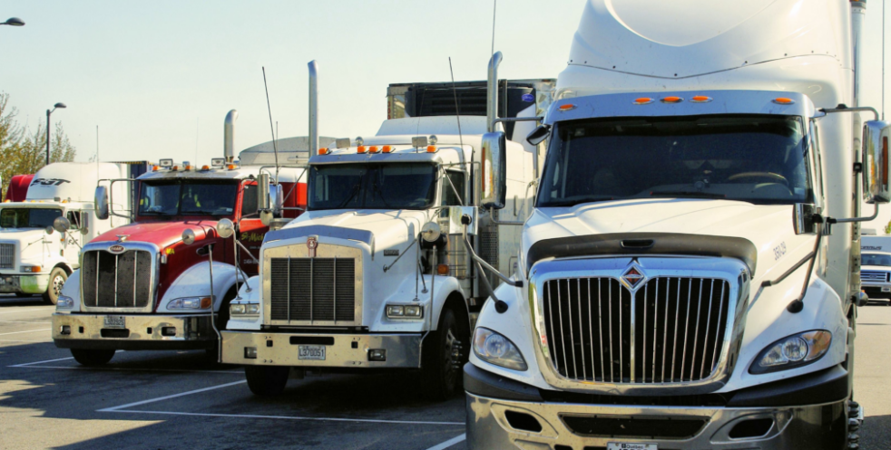 Red and White Modern Truck Rental Banner (1)